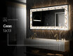 Decoratiune oglinda cu LED moderna - Floral Reflections #6