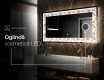 Decoratiune oglinda cu LED moderna - Floral Reflections #9