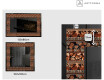 Decoratiune oglinda cu LED moderna - Abstract Leaves #2