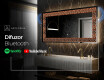 Decoratiune oglinda cu LED moderna - Abstract Leaves #7