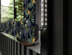 Decoratiune oglinda cu LED moderna - Vintage Leaves #3