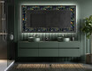 Decoratiune oglinda cu LED moderna - Vintage Leaves #5