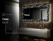 Decoratiune oglinda cu LED moderna - Vintage Leaves #6