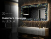 Decoratiune oglinda cu LED moderna - Vintage Leaves #8