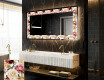 Decoratiune oglinda cu LED moderna - Flowers Full Of Colors