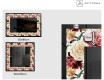 Decoratiune oglinda cu LED moderna - Flowers Full Of Colors #3