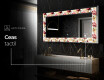 Decoratiune oglinda cu LED moderna - Flowers Full Of Colors #5