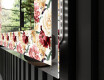 Decoratiune oglinda cu LED moderna - Flowers Full Of Colors #3