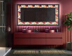 Decoratiune oglinda cu LED moderna - Flowers Full Of Colors #5
