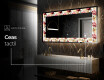 Decoratiune oglinda cu LED moderna - Flowers Full Of Colors #6