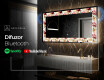 Decoratiune oglinda cu LED moderna - Flowers Full Of Colors #7