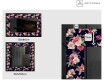 Decoratiune oglinda cu LED moderna - Floral Layouts #2