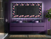 Decoratiune oglinda cu LED moderna - Floral Layouts #5