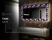 Decoratiune oglinda cu LED moderna - Floral Layouts #6