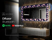 Decoratiune oglinda cu LED moderna - Floral Layouts #7