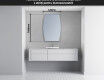 Oglinzi pentru baie cu LED în formă neregulată M221 #4