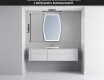 Oglinzi pentru baie cu LED în formă neregulată M222 #5