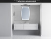 Oglinzi pentru baie cu LED în formă neregulată M222 #4