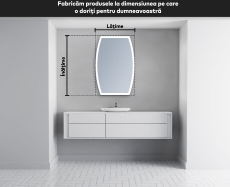 Oglinzi pentru baie cu LED în formă neregulată M222 #4