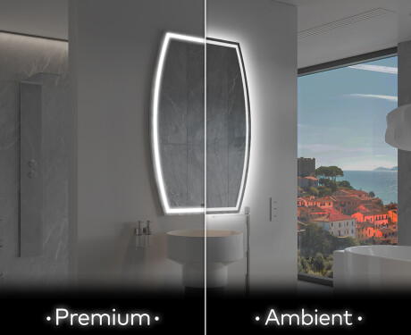 Oglinzi pentru baie cu LED în formă neregulată M223