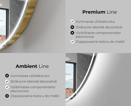 Oglinzi pentru baie cu LED în formă neregulată M223 #2