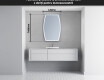 Oglinzi pentru baie cu LED în formă neregulată M223 #5