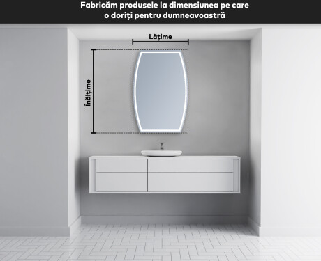 Oglinzi pentru baie cu LED în formă neregulată M223 #5