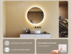 Oglindă rotundă de baie cu iluminare LED 80 cm #4