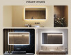 Oglindă de baie dreptunghiulară cu iluminare LED 120x70 cm #2