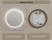 Oglinzi rotunde de baie cu iluminare LED 60 cm #8