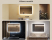 Oglindă dreptunghiulară de baie cu iluminare LED 100x70 cm #2