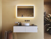 Oglindă dreptunghiulară de baie cu iluminare LED 100x70 cm #9
