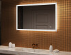 Oglindă dreptunghiulară de baie cu iluminare LED 120x70 cm