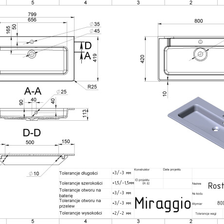 Chiuvetă ROSTRIKS TRES #4