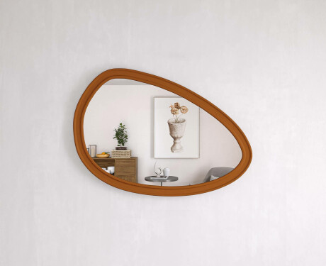Oglindă asimetrică cu ramă decorativă din MDF L304 #2