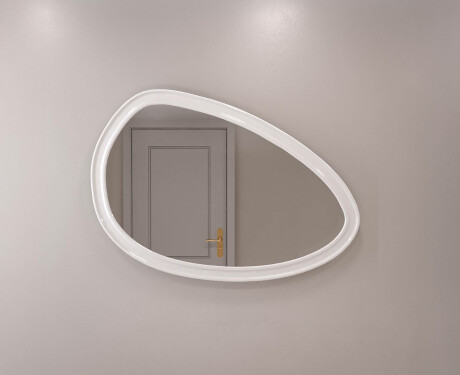Oglindă asimetrică cu ramă decorativă din MDF L304 #5