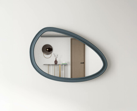 Oglindă asimetrică cu ramă decorativă din MDF L304 #7