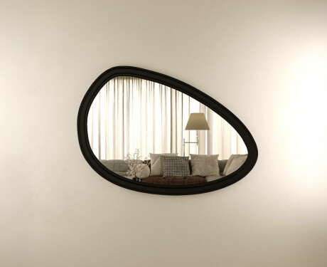 Oglindă asimetrică cu ramă decorativă din MDF L304 #9
