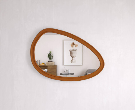 Oglindă asimetrică cu ramă decorativă din MDF L304 #10
