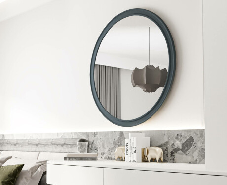 Oglindă rotundă cu finisaj MDF L300