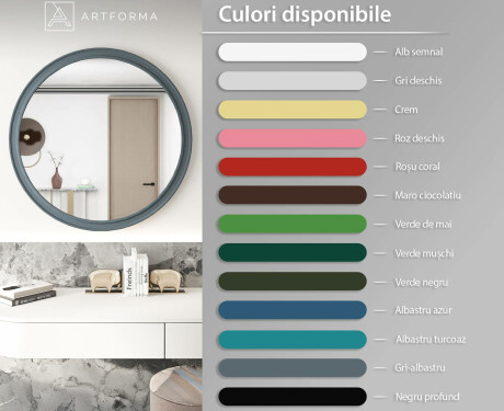 Oglindă rotundă cu finisaj MDF L300 #3