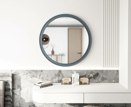 Oglindă rotundă cu finisaj MDF L300 #8