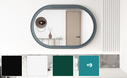 Oglindă de baie cu ramă MDF L301