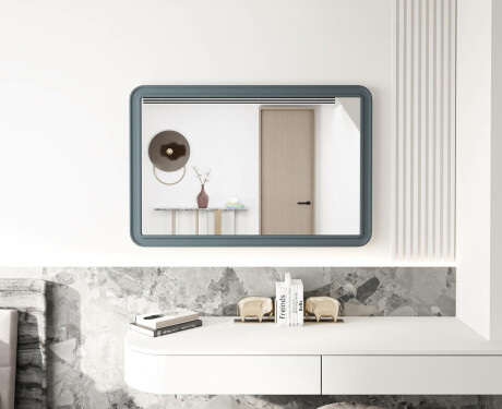 Oglindă rotunjită cu ramă MDF L299 #4