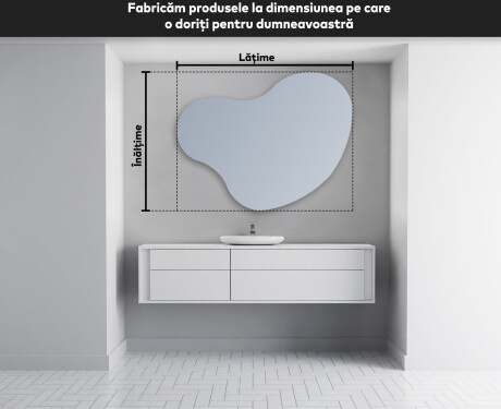 Oglinzi pentru baie cu LED în formă neregulată N221 #3
