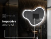 Oglinda LED forma neregulata de perete N222 #8