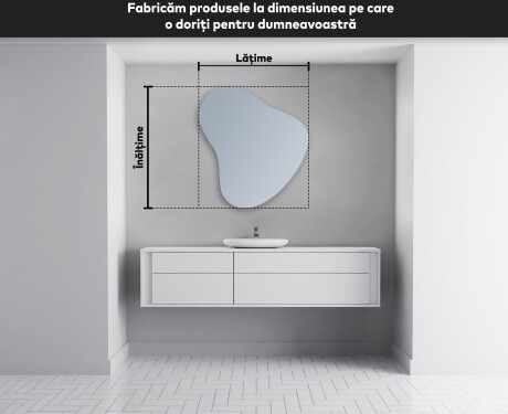 Oglinzi pentru baie cu LED în formă neregulată V221 #4