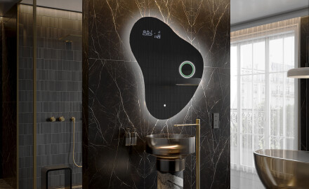 Oglinzi pentru baie cu LED în formă neregulată V221