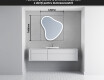 Oglinzi pentru baie cu LED în formă neregulată V222 #5