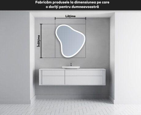 Oglinzi pentru baie cu LED în formă neregulată V222 #5